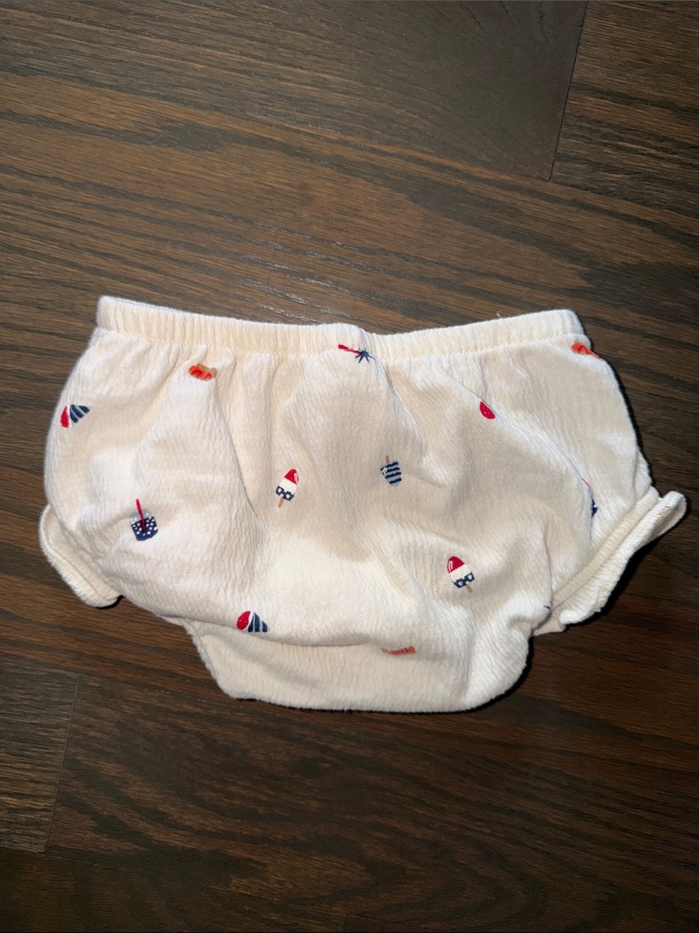 Carter’s 12M Patriotic Red White Blue Ruffle Dress Bloomers Set - Picture 4 of 6